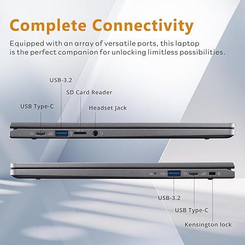 Miniatura 6 de Acer Chromebook Plus 514 Laptop con Google AI (pantalla táctil FHD de 14 pulgadas, Intel 8-Core i3-N305, 8 GB de RAM, 640 GB de almacenamiento,