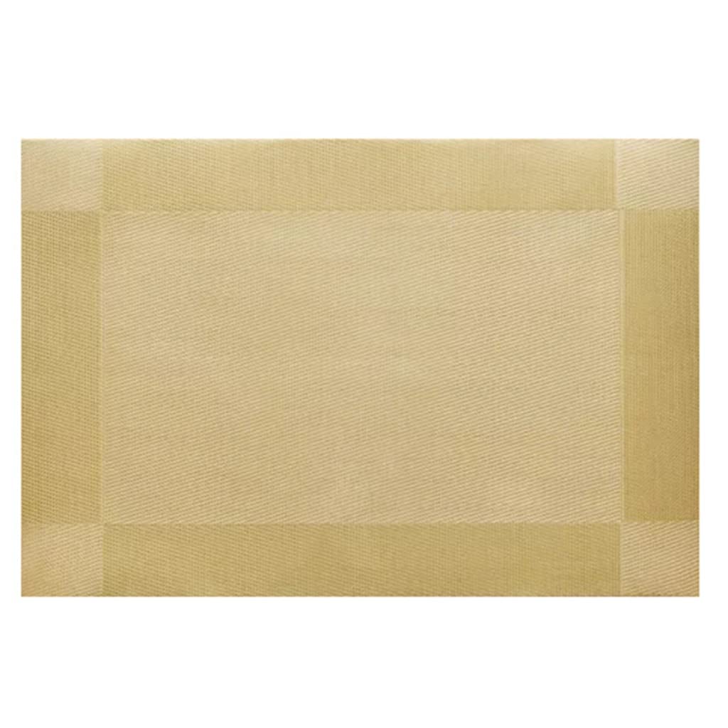 IANSHFKN Rectangular Dining Room Placemat Washable Table Woven Mat Frame Disc Bowl Coaster