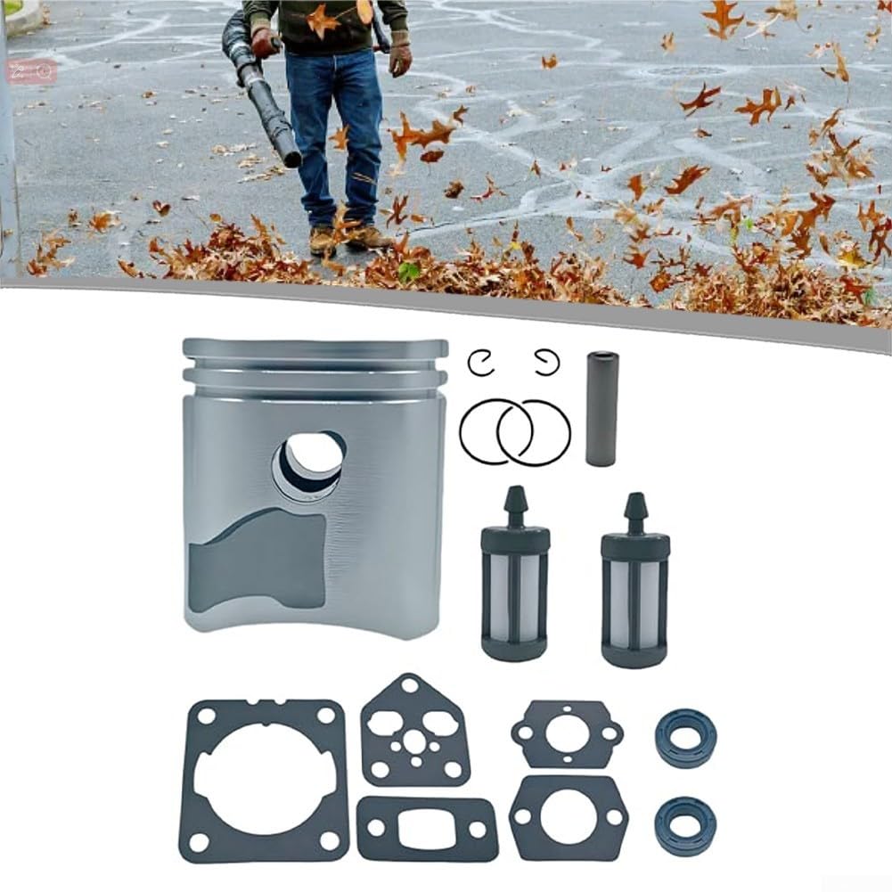 Kit cilindro per soffiatori a foglia BG86 BG86C SR200 4241 020 1203 con guarnizione completa ricostruzione, set di scintille e filtro aria per un uso efficiente delle attrezzature esterne