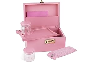 OZCHIN Large Bamboo Weed Holder Lockable Set