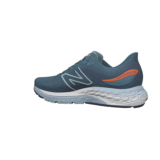 New Balance Men's Fresh Foam X 880 V12 Running Shoe, Spring Tide/Vibrant Orange/Morning Fog, 11.5