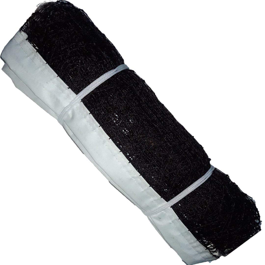 Sports Nets Maker Durable Badminton Net – Standard Size for Indoor & Outdoor Play, Strong Nylon Mesh with Reinforced Border(Badminton Net Nylon 4 Side Nylon Niwar) (Black)-image-35