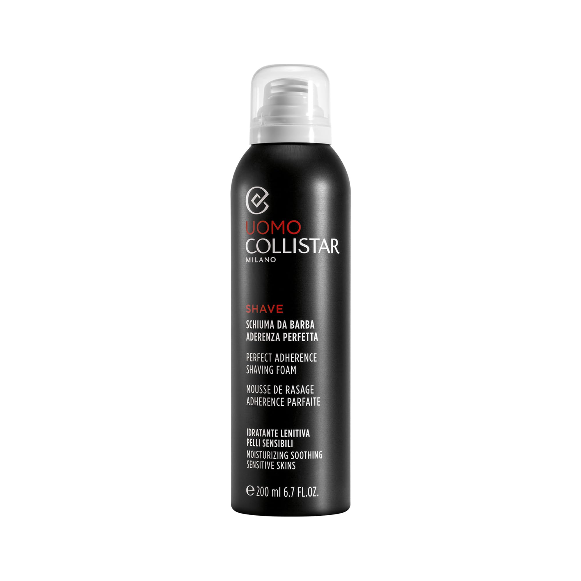 Collistar Męski zestaw upominkowy do golenia i czyszczenia, pianka do golenia 75 ml + energetyczny żel czyszczący 30 ml + mini żel pod prysznic tonizujący 100 ml