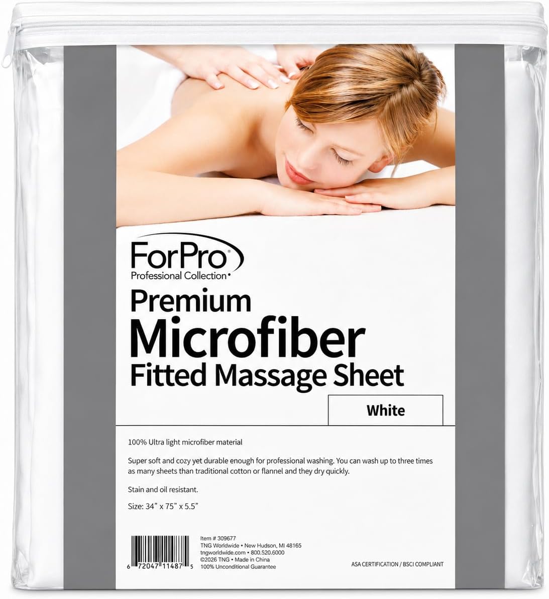 ForPro Premium Microfiber Massage Fitted Shee