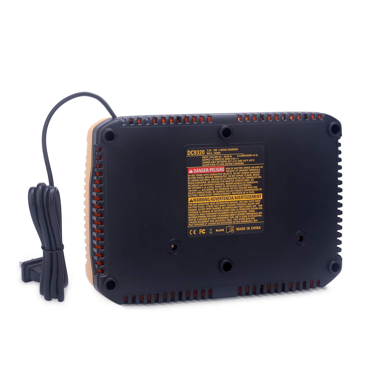 Biswaye 7.2V-18V Dual Battery Charger DC9320 Compatible with Dewalt 7.2V-18V NiCad NiMh Pod Style XRP Battery DC9098 DC9099 DW9099 DC9096 DW9094 DW9072 DW9062 DW9057