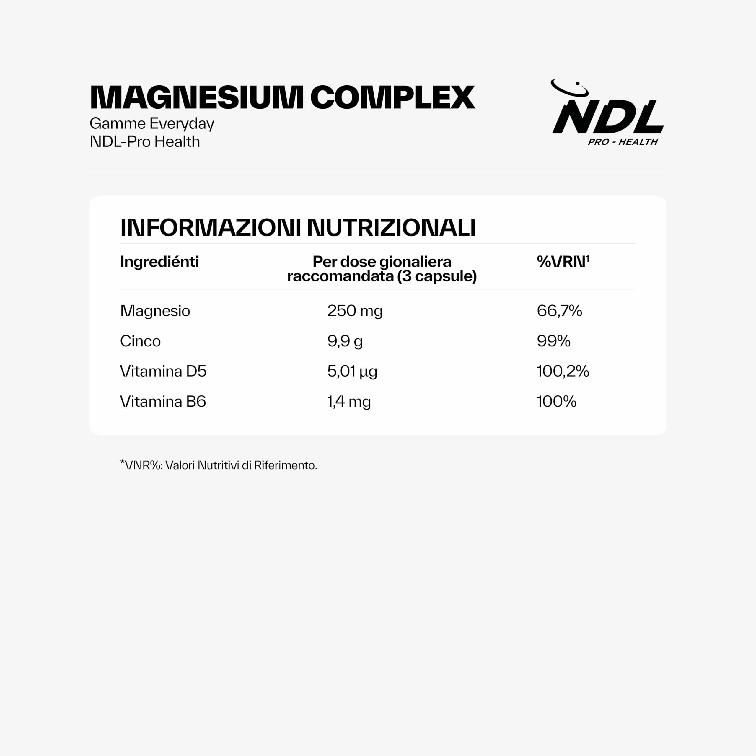 NDL Pro-Health Magnesio completo + Omega 3 + Multivitamins | Integratore per il funzionamento del sistema nervoso, per la Salute di Cuore, Cervello, Vista e Articolazioni | By Rafa Nadal