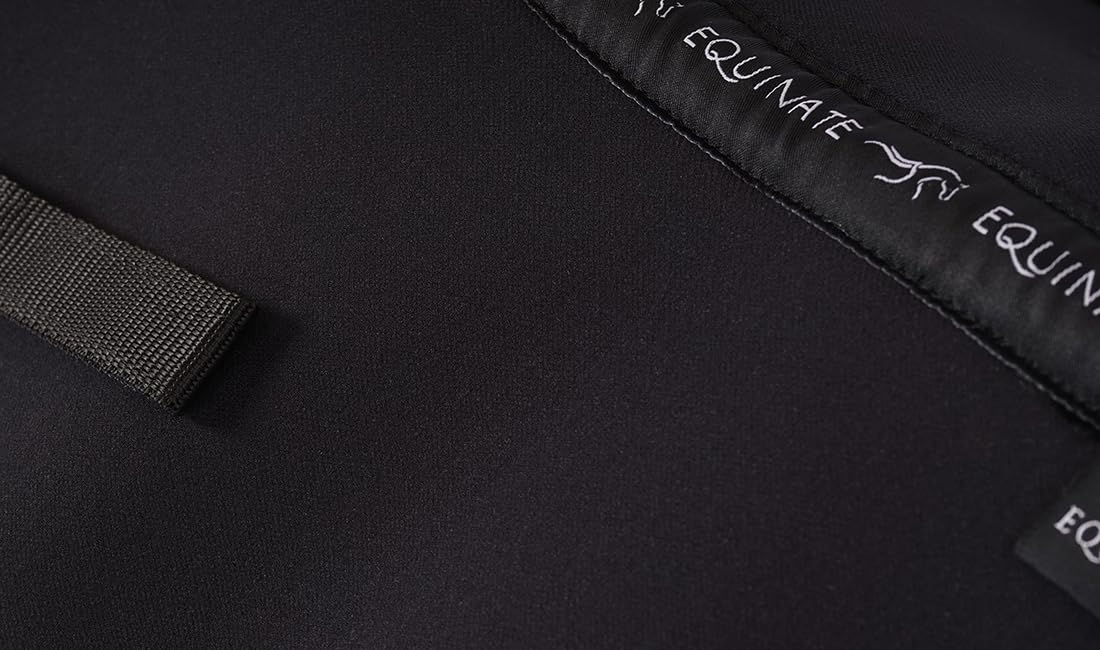 Equinate Memory Foam Sattelpad Austin mit weichem synthetischem Lammfell S - Sattelkissen für Pferd und Pony, Sattel Korrekturpad