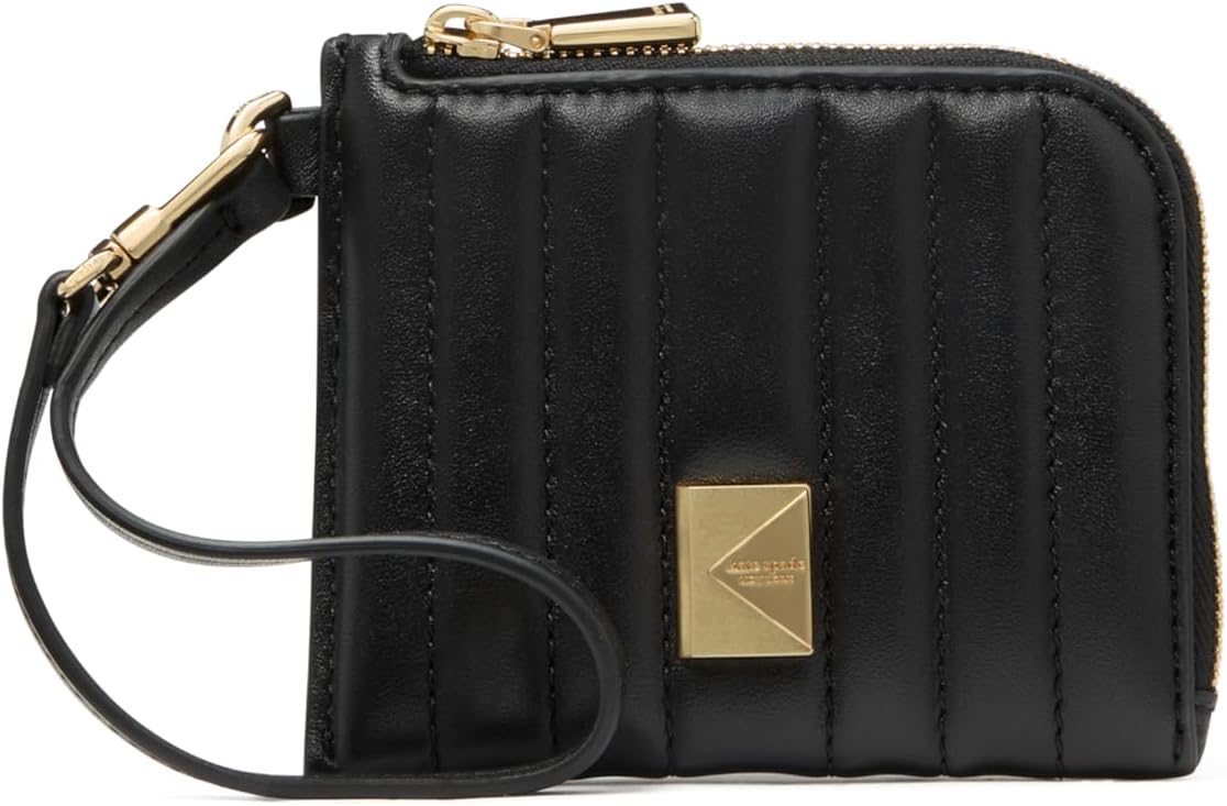 kate spade new york Deco Quilted Leather Coin Card case Wristlet