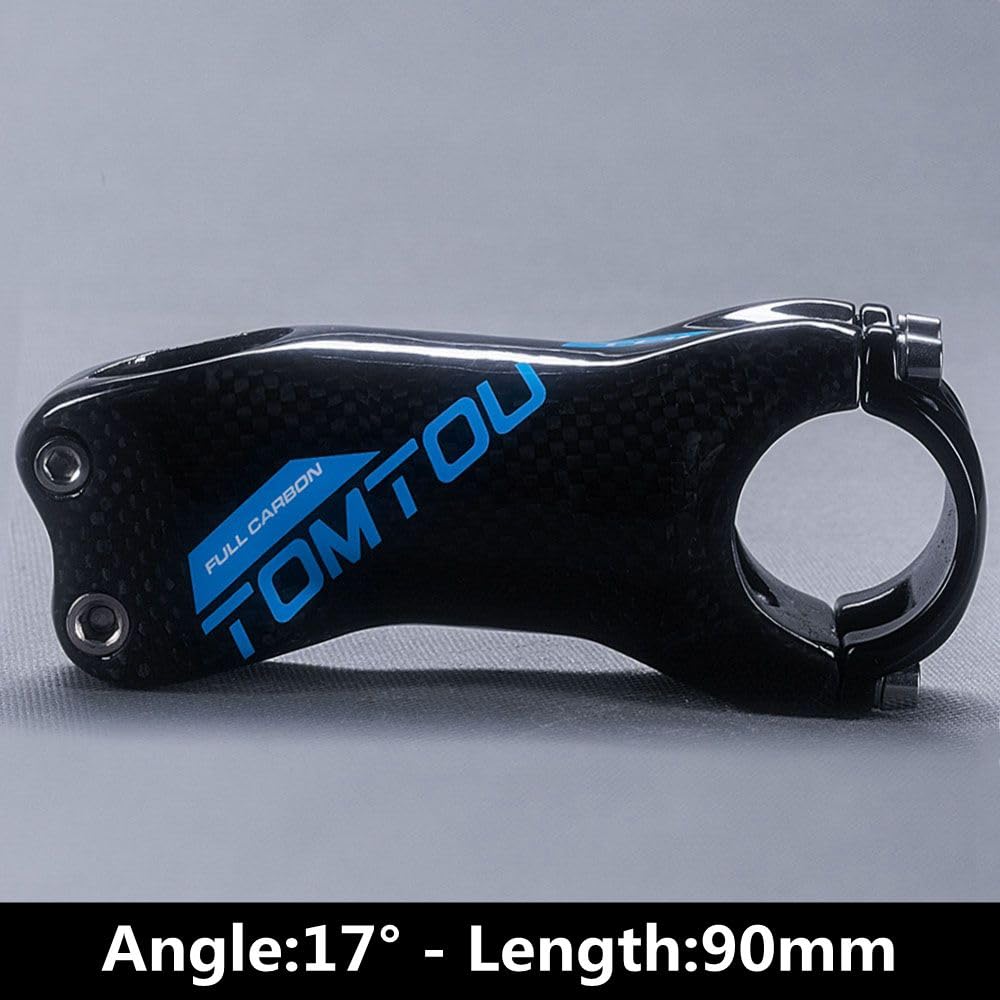 Attacco Manubrio MTB 1 Attacco Manubrio Bici Ultraleggero 3K Lucido in Fibra di Carbonio for da 31,8 mm Parti Biciclette Strada Montagna