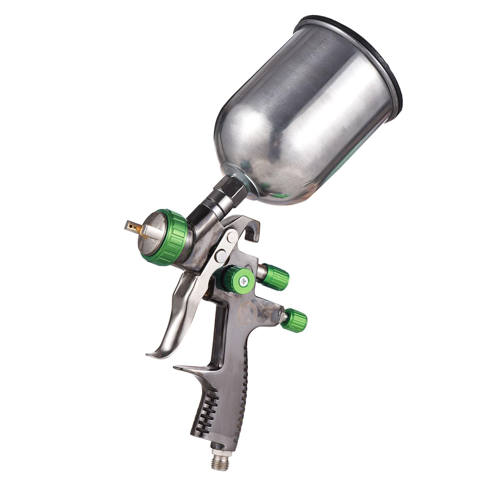 Pistola Pulverizadora de Aire con Alimentación por Gravedad LVLP, Pistola Pulverizadora de Pintura de Aleación de Aluminio, Taza de Fluido de 1,3 Mm y 600 Ml, Flujo de Aire Ajustable para
