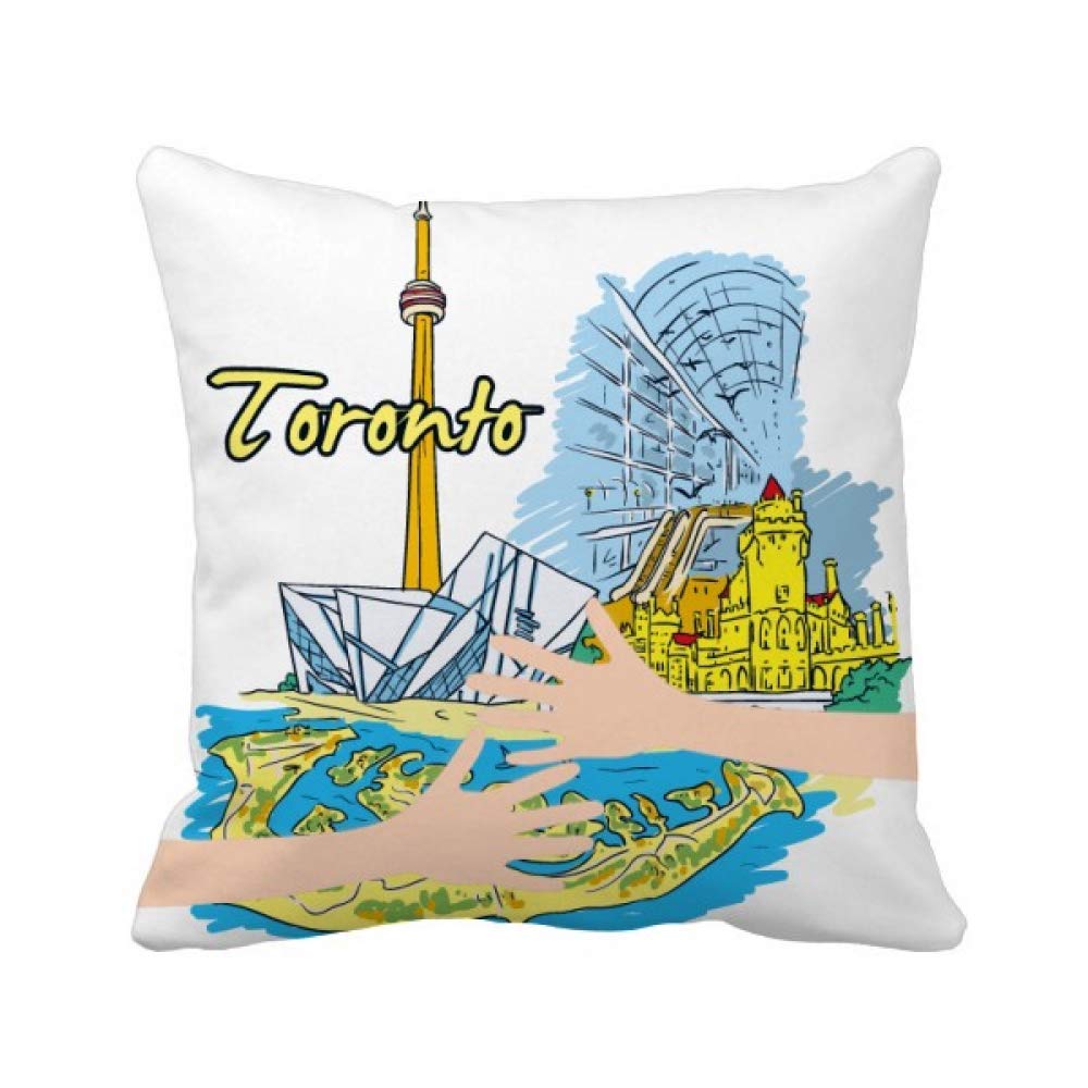 Coussin Canada paysages de Toronto housse décorative pour salon