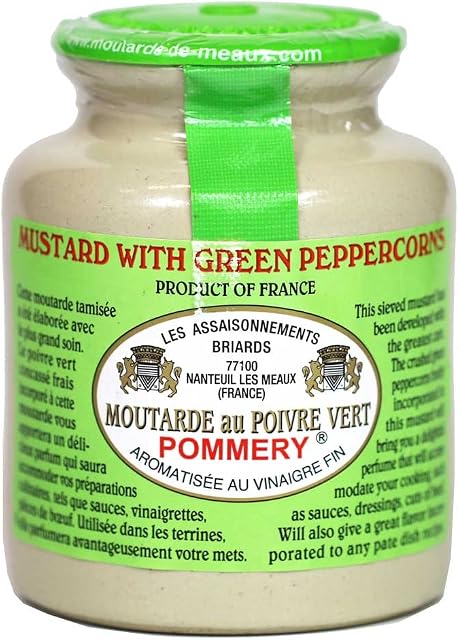 Pommery Green Peppercorn Mustard (Moutarde au Poivre Vert)