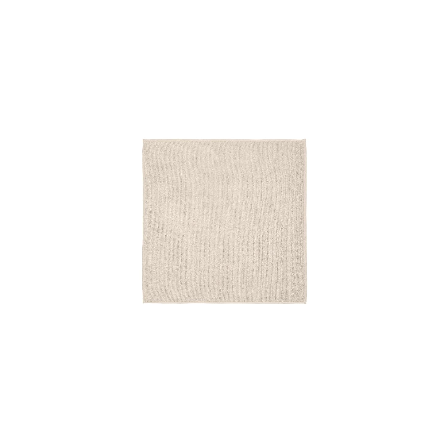 blomus Badematte -TUYO- | Duschvorleger aus 100% Baumwolle | Farbe Moonbeam Beige | 60L x 60B cm | Badteppich für Dusche, Badewannen, WC Deko | Maschinenwaschbar