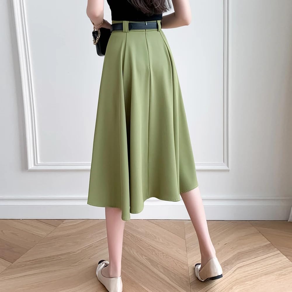 スカート melt the lady back pleats w belt skirt melt the lady バックプリーツスカート グレー M