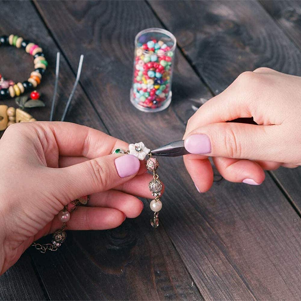 Aperto Salto Anelli Kit 1200PCS Gioielli fai da te Fare Accessori Materiale Set Kit Apri Pinze Pinzette