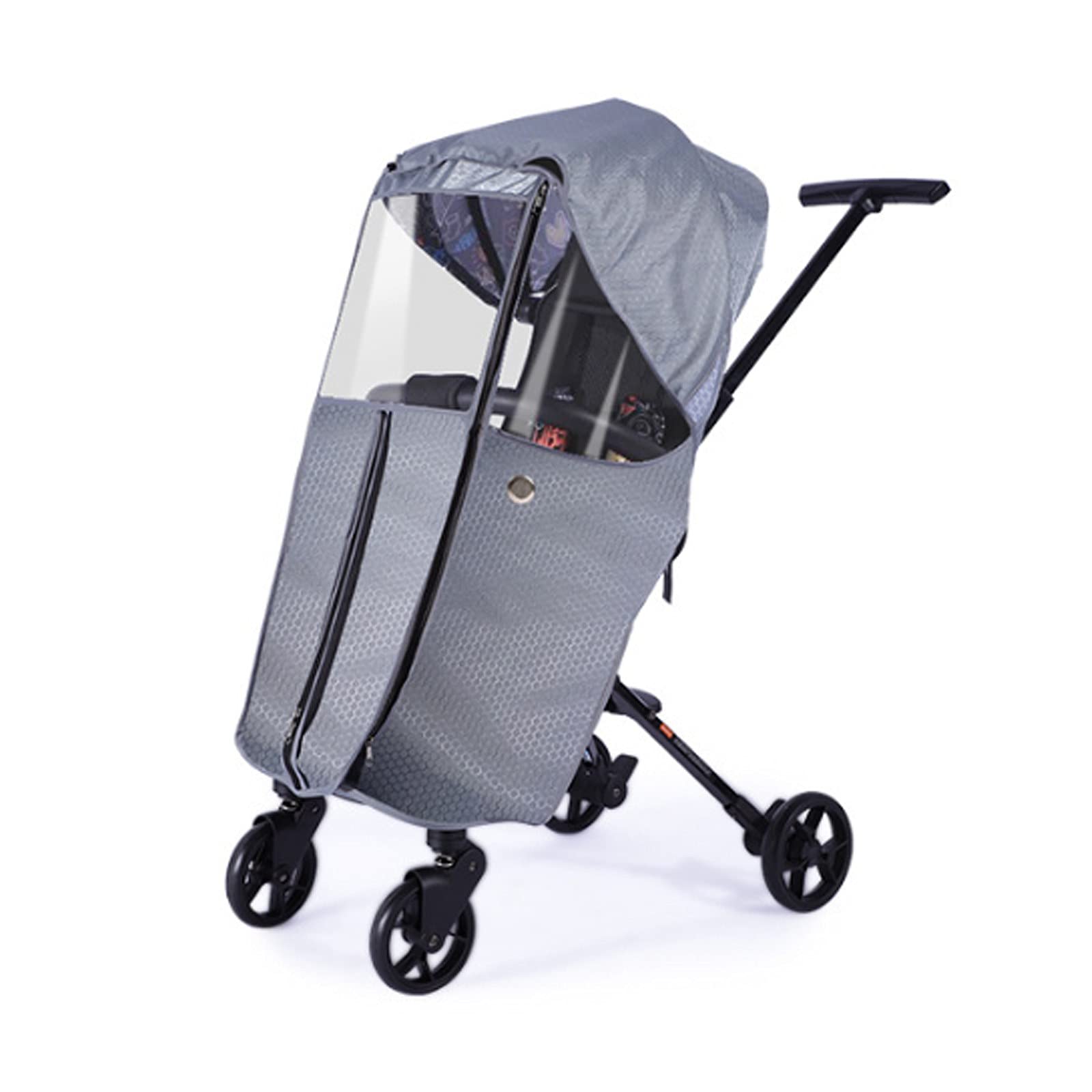 Housse de Pluie Universelle pour Poussette, Imperméable Durable et Respirant pour Poussette, Coupe-Vent et Anti-Neige, Garde Au Chaud