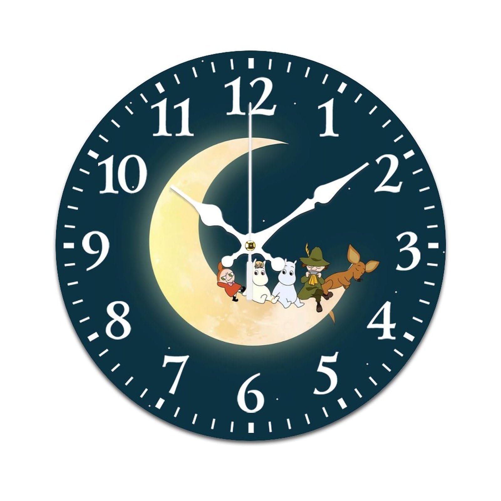 Amazon.co.jp: ムーミン 掛け時計 PVC壁掛け時計 静音 連続秒針 壁掛け