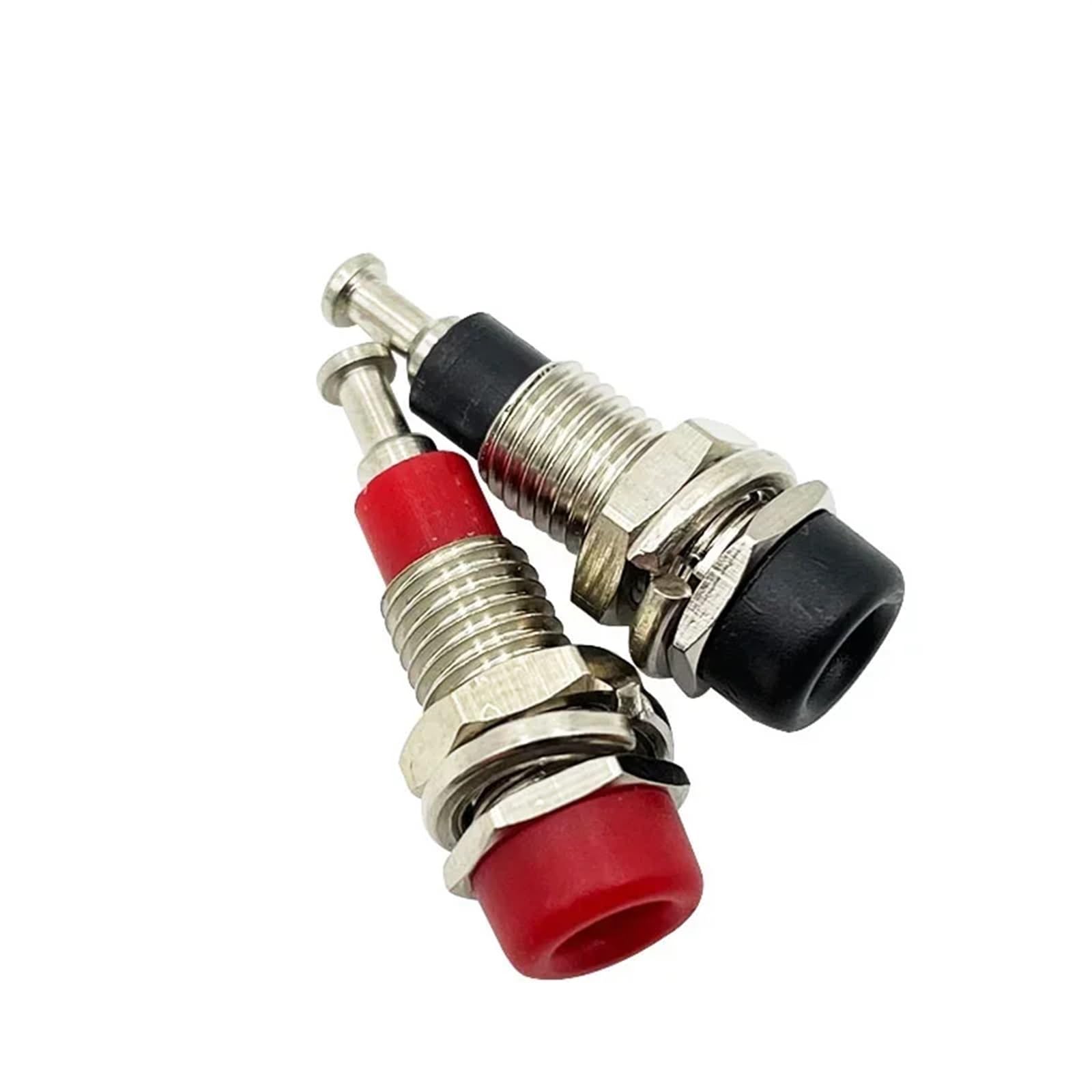 20/100/500 pz 2 mm presa a banana dado morsetto terminale jack a banana connettore elettrico foro di prova (100 verdi)