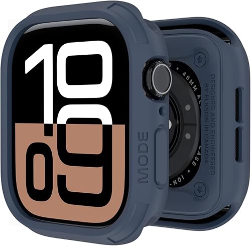Miniatura 33 de elkson Compatible con Apple Watch 46mm Carcasa Bumper, Quattro Series Carcasa Resistente para Apple Watch y iWatch Series 11 10, Funda Protectora