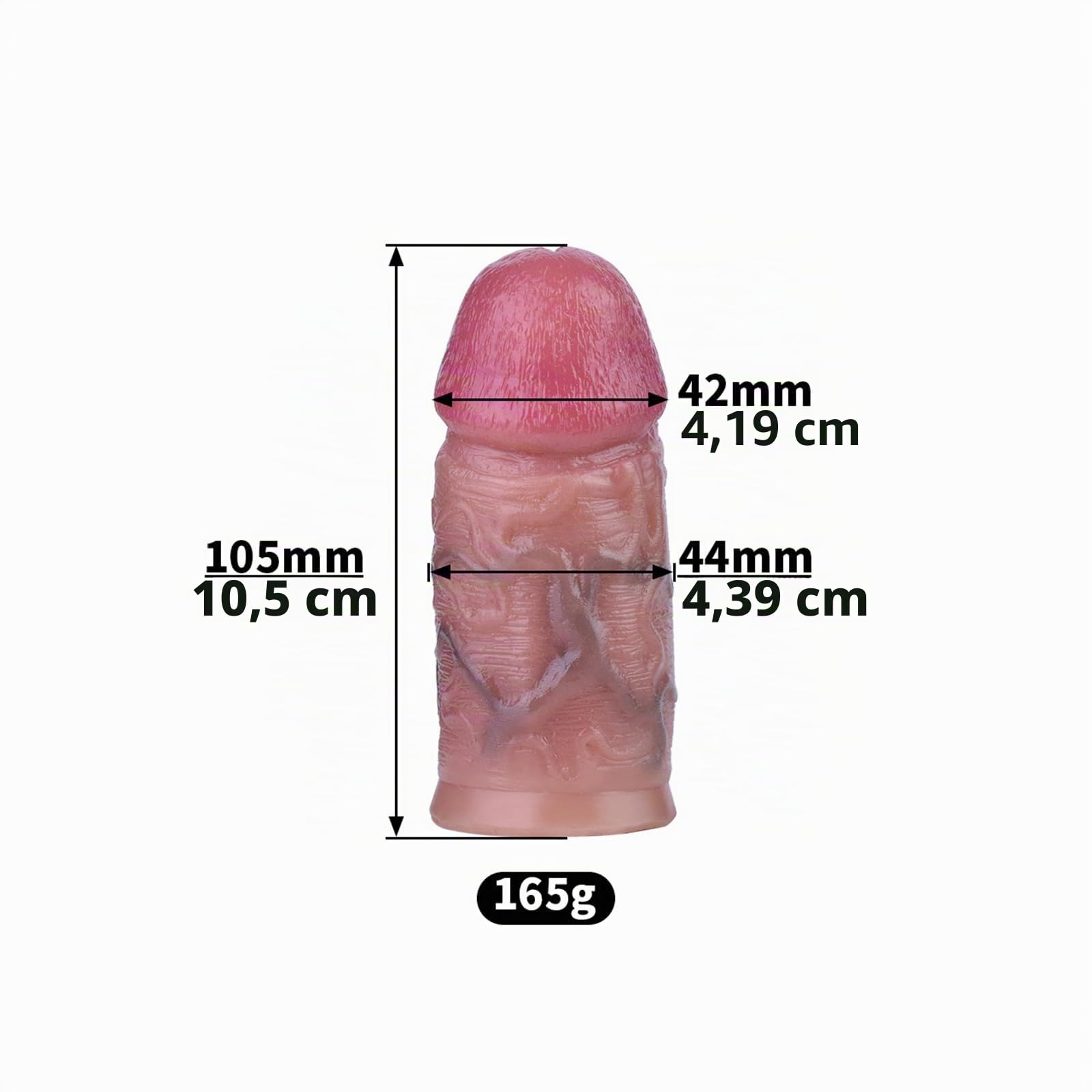 AMAZBEE Cage de Chasteté Gode Pénis Portable Adulte Petite Cage de Pénis Sangle Réglable Masturbateur en Silicone pour les Femmes SM Fétichiste Bondage Jouets Sexuels (Black-45mm)