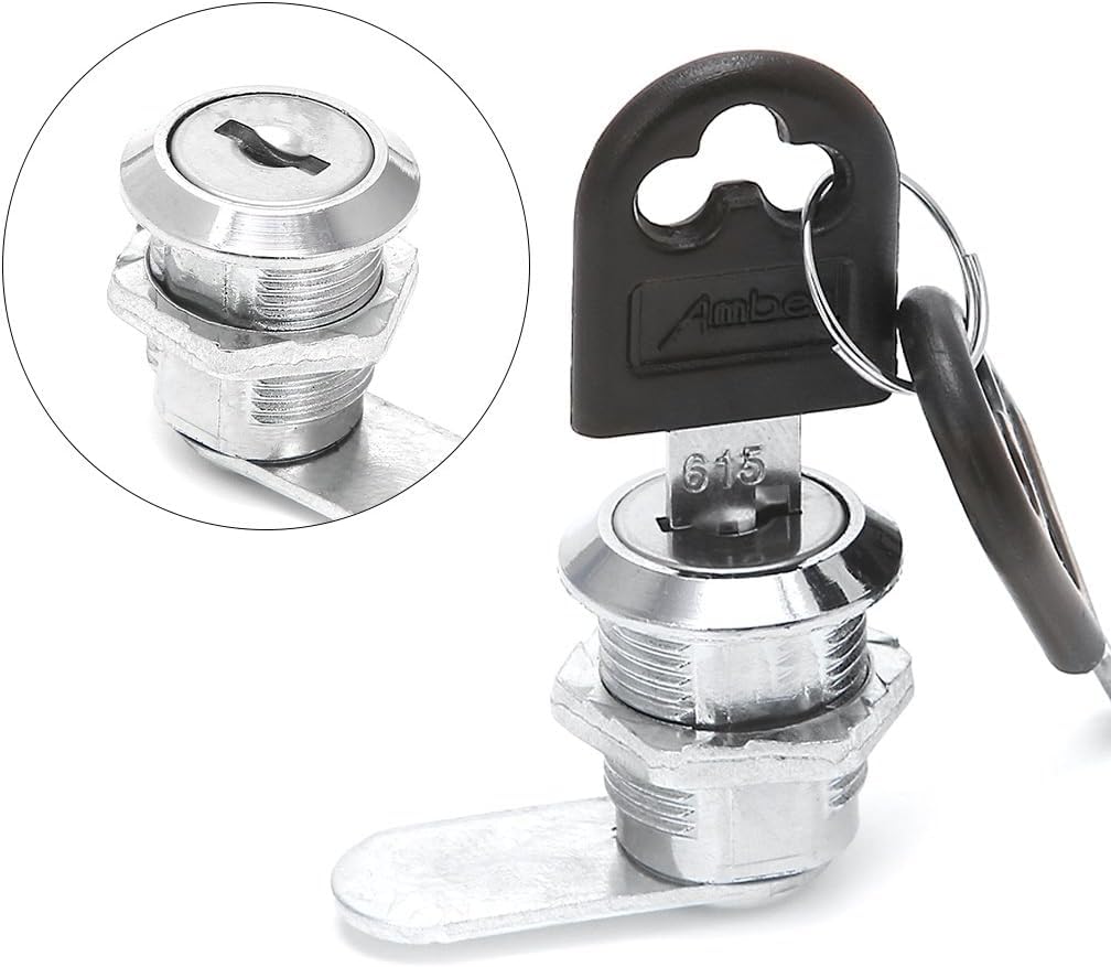 Schrankschlösser, Schubladenschlösser, Nockenschlo 10–30 mm Cam Lock Aktenschrank Post Mailbox Schublade Schrank Spind 2 Schlüssel – 103–16 mm(10310mm)