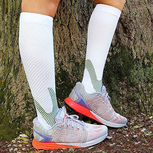 Meias Esportivas, Romacci Meias de compressão esportiva Meias de compressão respiráveis ​​para corri
