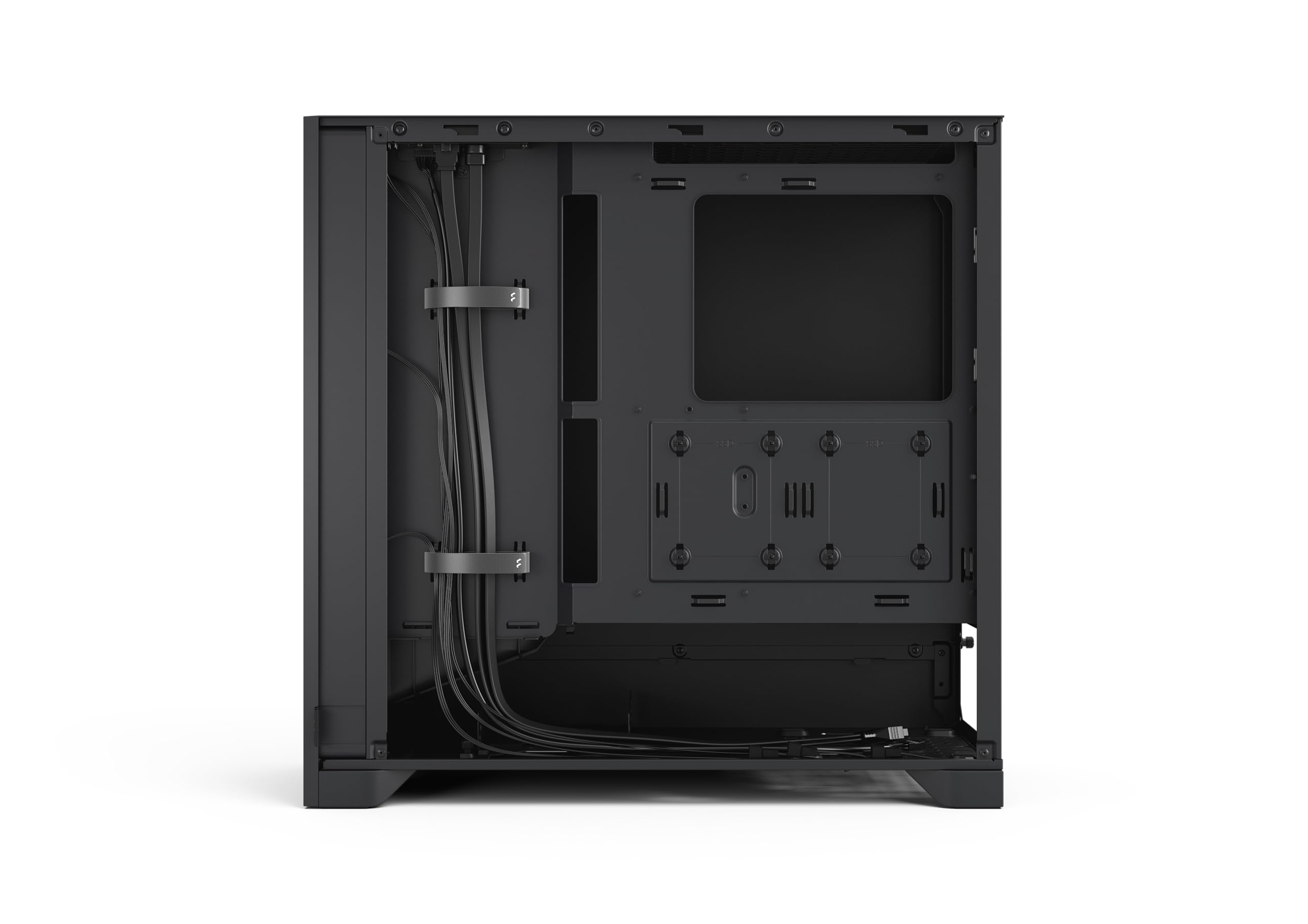 Fractal Design Pop 2 Air Black Solid – Caja de PC Gaming con Flujo de Aire de Alto Rendimiento – Panel Frontal de Malla – Tres Ventiladores de 120 mm incluidos – Interior Espacioso – ATX/mATX/ITX