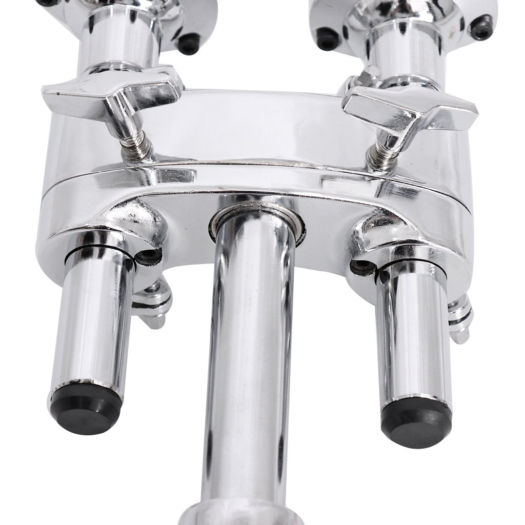 Support Double Tom Pour Batterie - En Alliage D'aluminium, Réglable, 30 Cm, Pour Batteurs Débutants Et Pro - 11