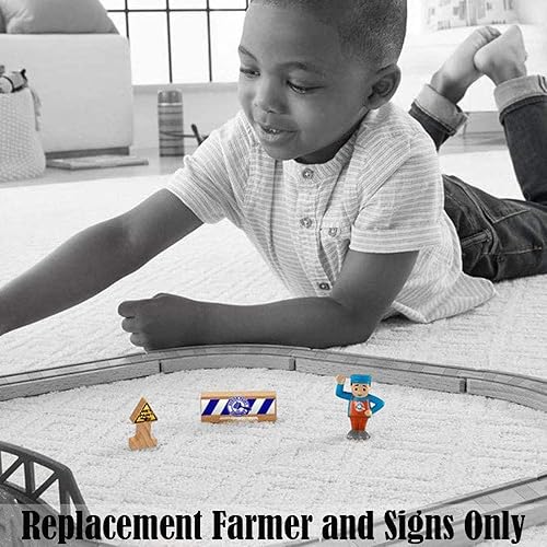 Miniatura 3 de Piezas de repuesto para juego de constructor - Thomas and Friends Wood 5 en 1 Juego de construcción de trenes FHM64  Agricultor y letreros de