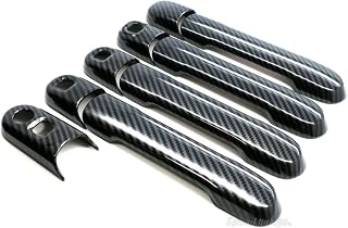 Speed Garage スズキ ソリオ ソリオ バンディット MA27S MA37S 型 専用 ドア ノブ ハンドル カバー ガーニッシュ カーボン 柄 for SUZUKI SOLIO ドレスアップ カスタム パーツ