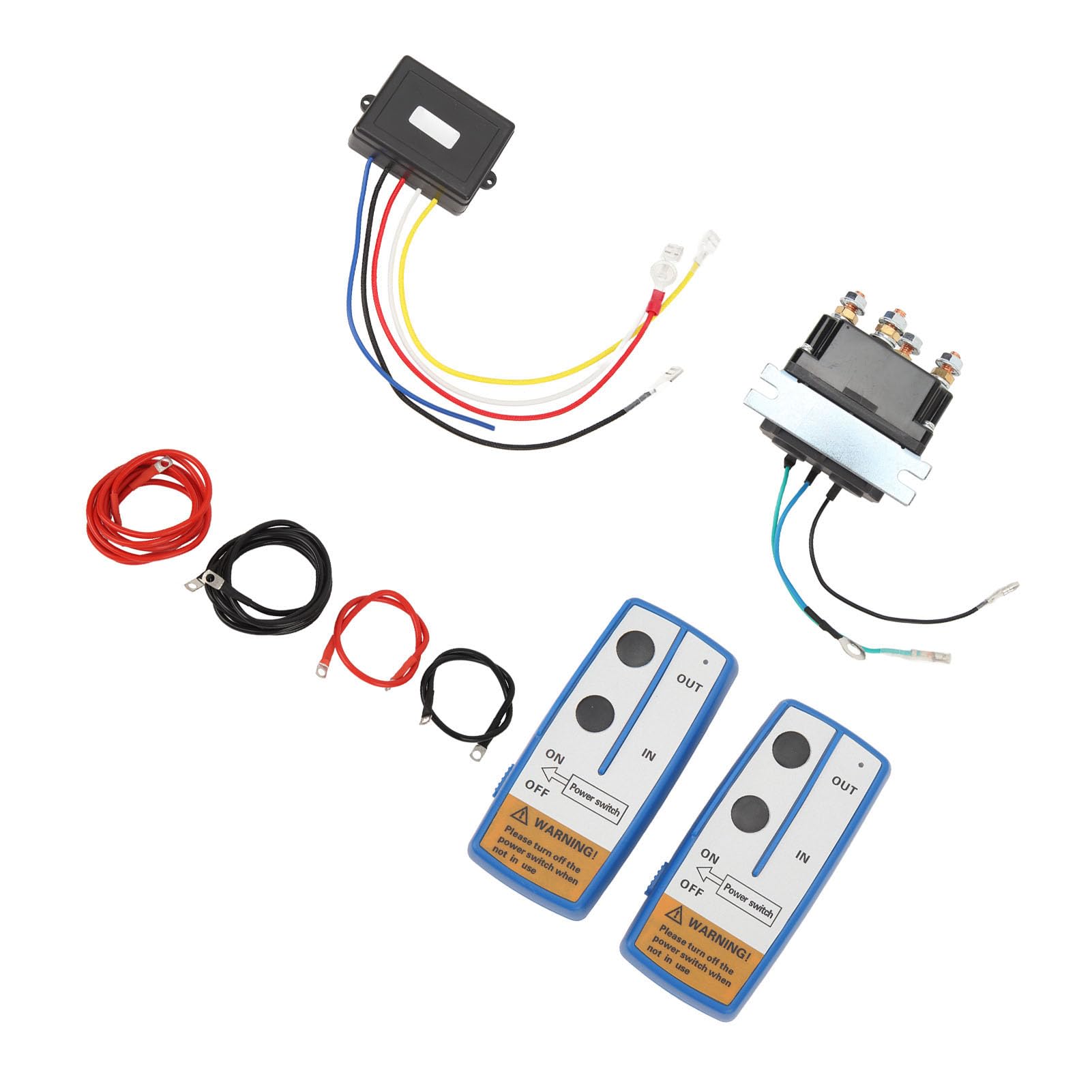 Kit De Télécommande Sans Fil 12V Pour Treuil De Camion UTV Compatible 2000 À 5000 Livres Avec Relais De Solénoïde Robuste Pour Une Puissance Améliorée Et Une Longue Durée De Vie