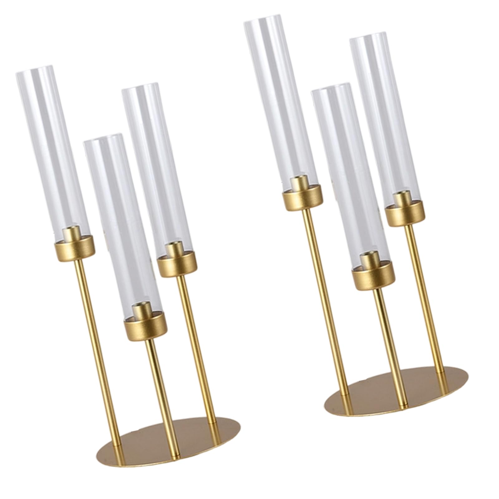 alloneslife Of 2 Functional Acrylic Iron Holders for Creating Ambiances At Special Moments and Celebrations Safe