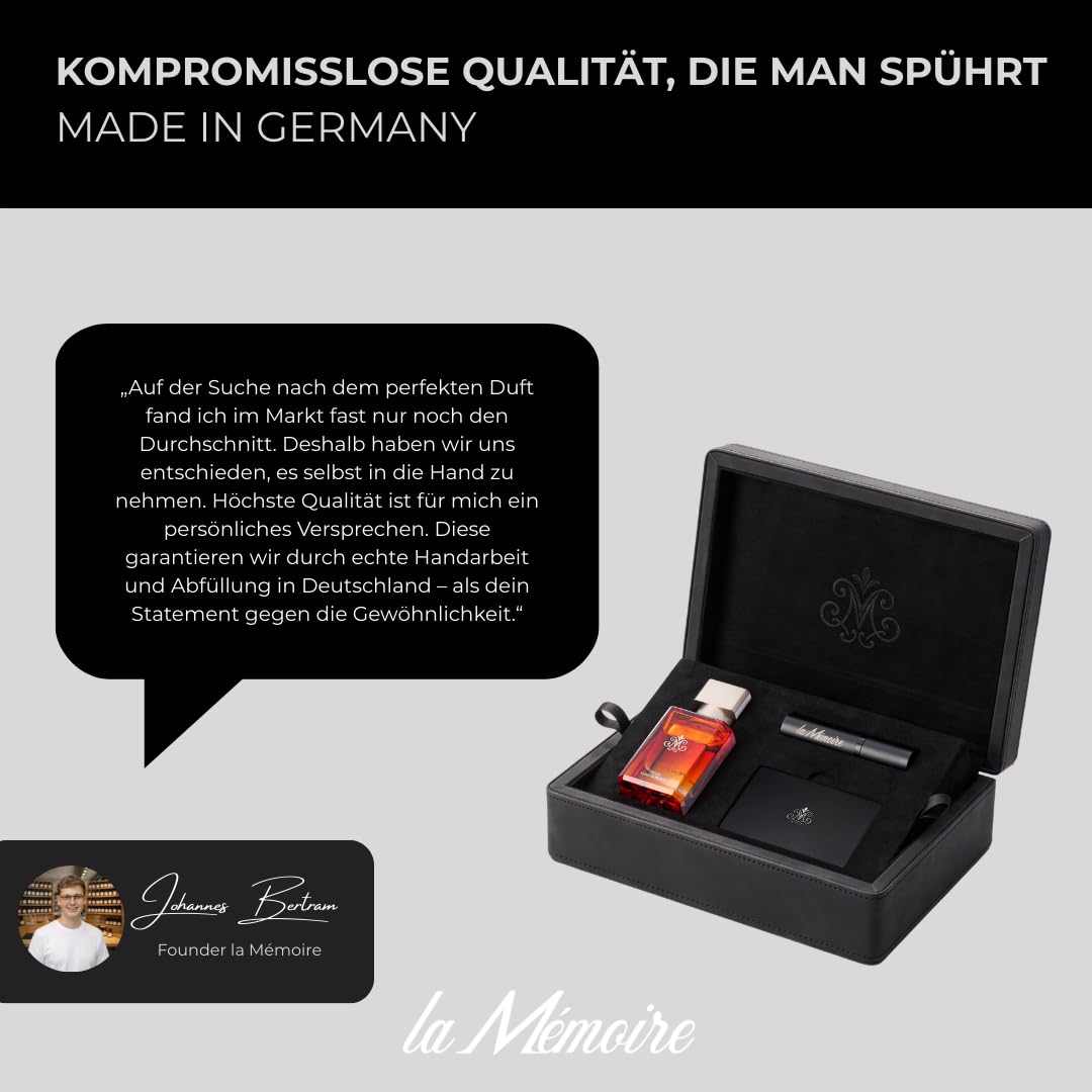 Odyssey Extrait de Parfum Herren - Langanhaltend, Intensiv, Hochwertige Box in Lederoptik - Qualitative Duftöle - Parfum Geschenk für Männer - Parfüm Herren Made in Germany - 50ML