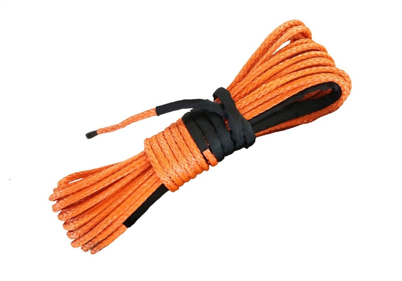 Winch Rope, 12mm X 30meters Synthetic Winch Line for Offroad/4x4/4wd/UTV(Oranje)