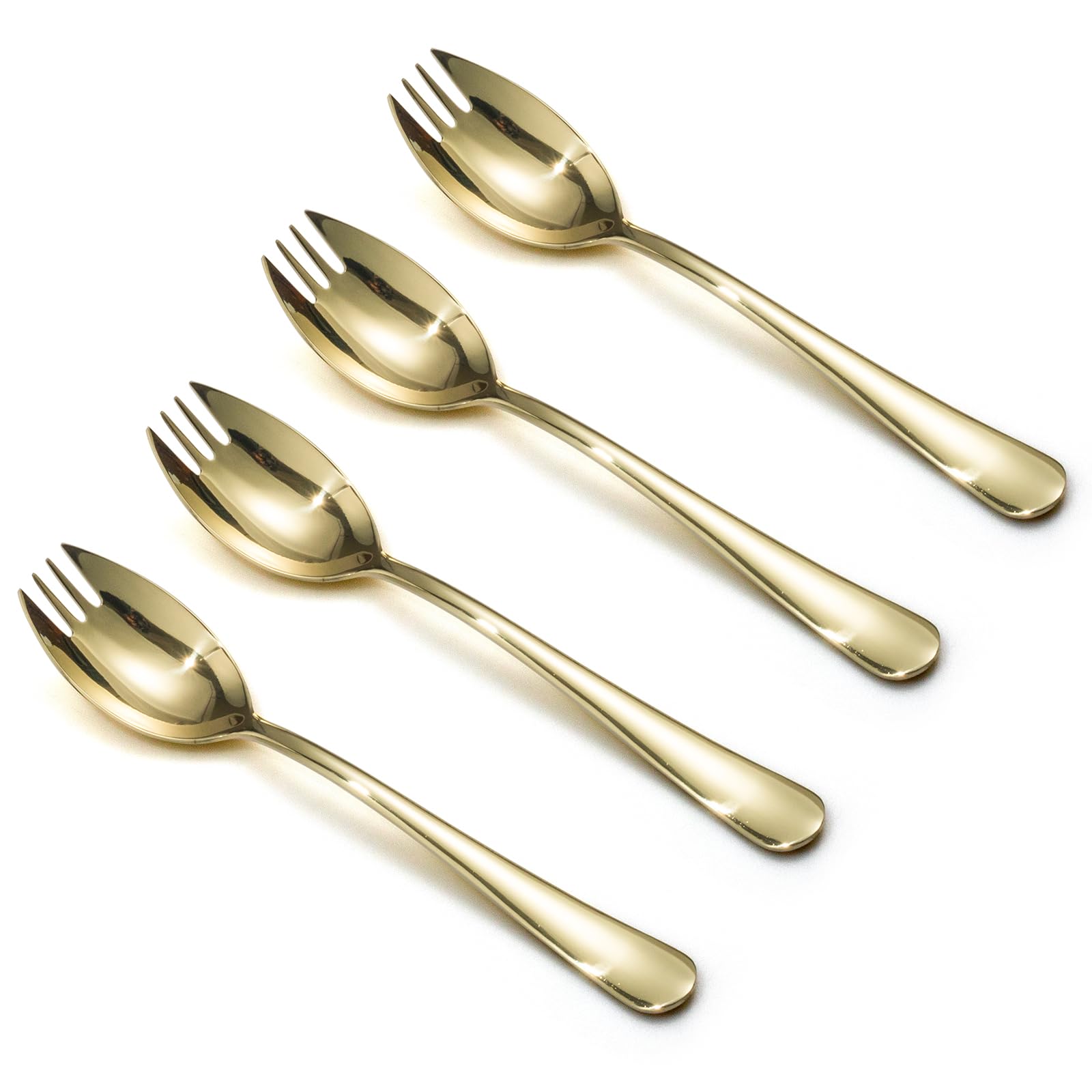 Alata Mini Sporks, 8-Pack Food-grade Stainless Steel Mini Sporks, 5.7 Inches Salad Forks For Dessert, Ice Cream, Salad, Soup, Noodle, Spaghetti, Dishwasher Safe — Amazon image 8