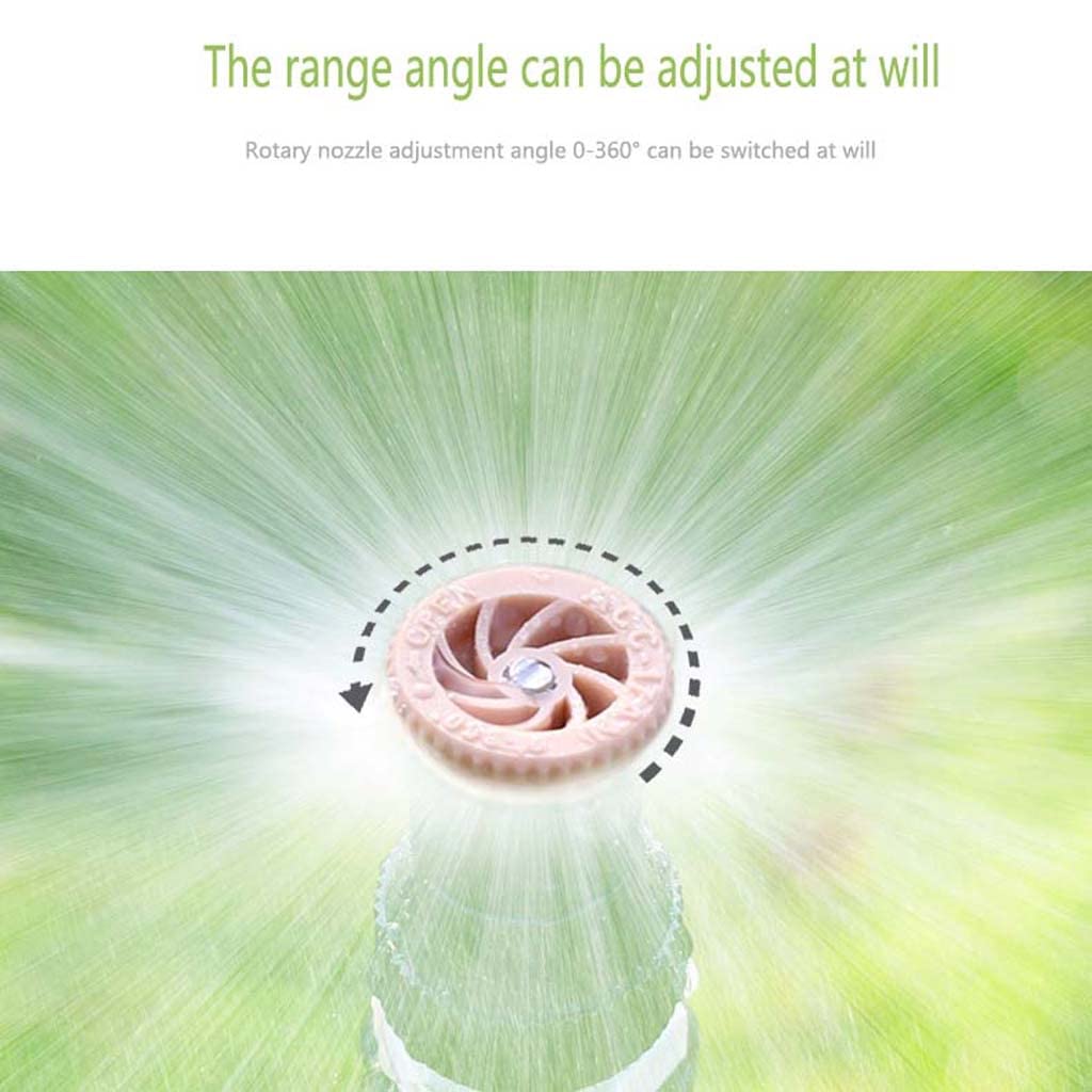 WZX 94 cm Irrigatore Automatico Rotante a 360°, Irrigatore per Prato Irrigatore per Giardino per impieghi gravosi Irrigatore per inverdimento e irrigazione per Prato, Collegamento del Tubo Flessibile