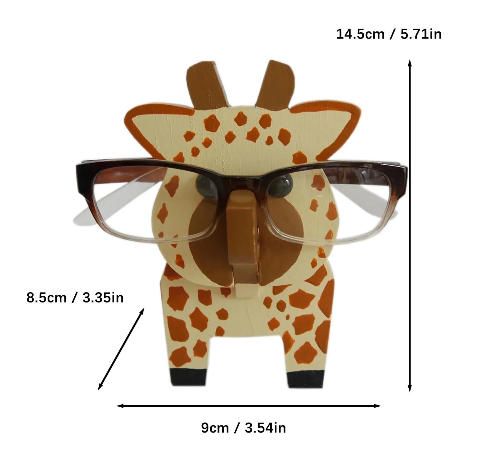 Porte-Lunettes En Bois Animal - Chat Ou Paresseux - Décoratif Pour Lunettes, Colliers, Montres