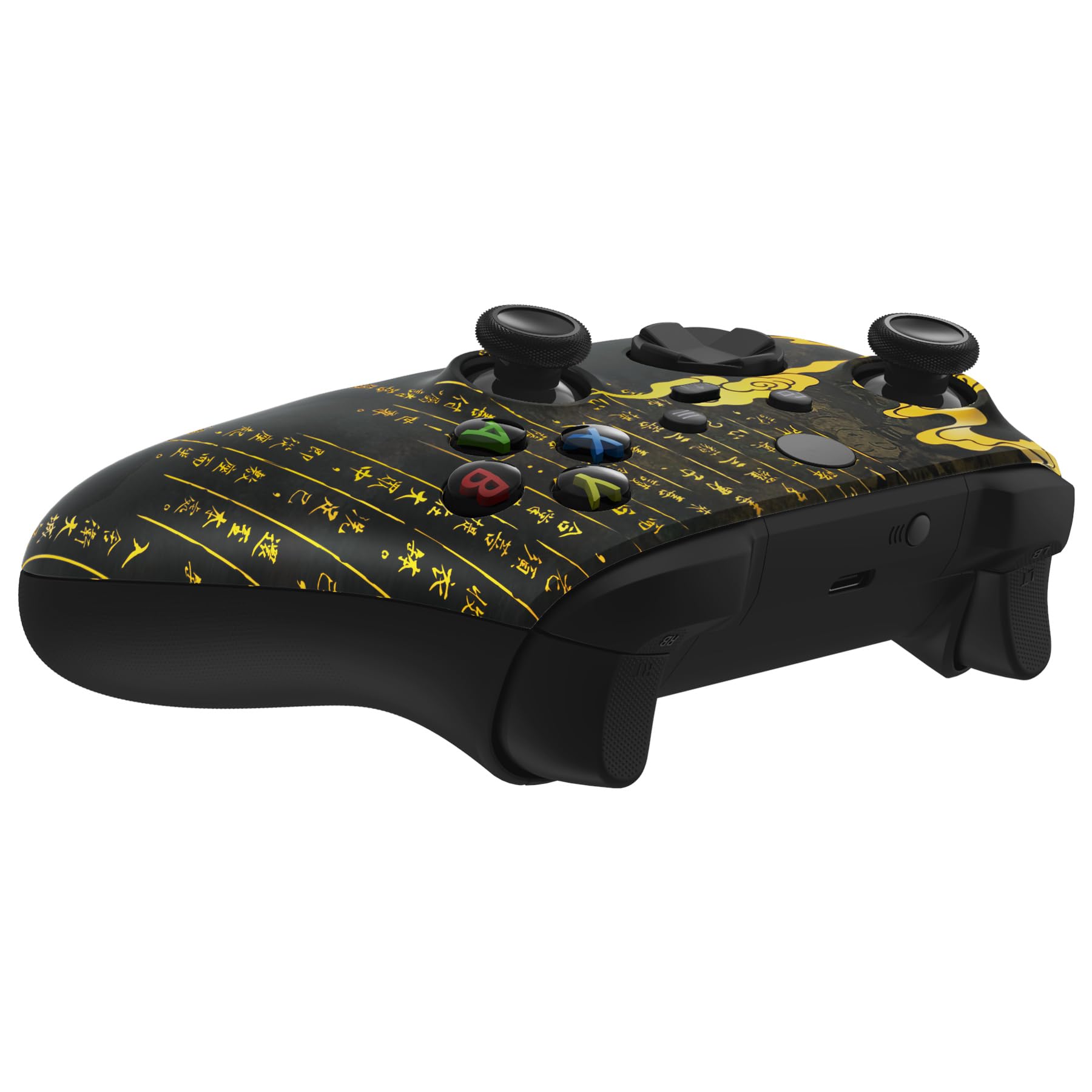 eXtremeRate Carcasa para Xbox Series S X Mando Protector Placa Frontal Funda Delantera Reemplazo Kit Cubierta Cover Shell para Xbox Series X S Control-No Incluye Mando(Mito Oriental) — view 8