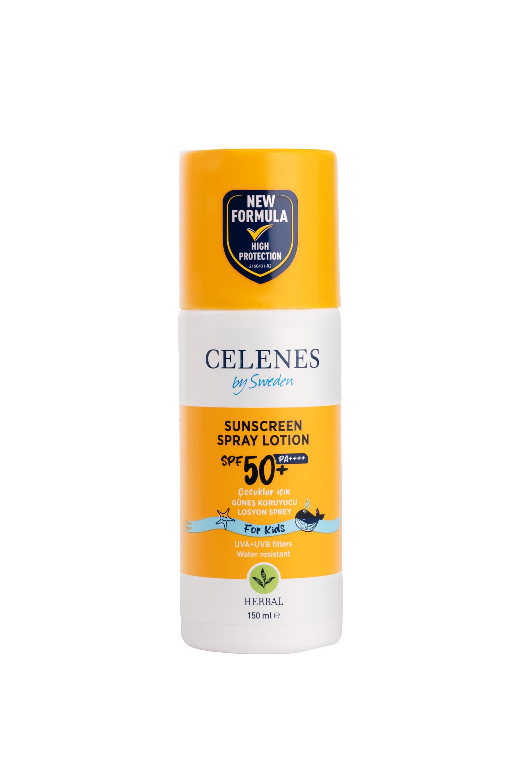 Celenes Herbal SPF 50+ Çocuk Güneş Koruyucu Losyon Sprey (150 ml)