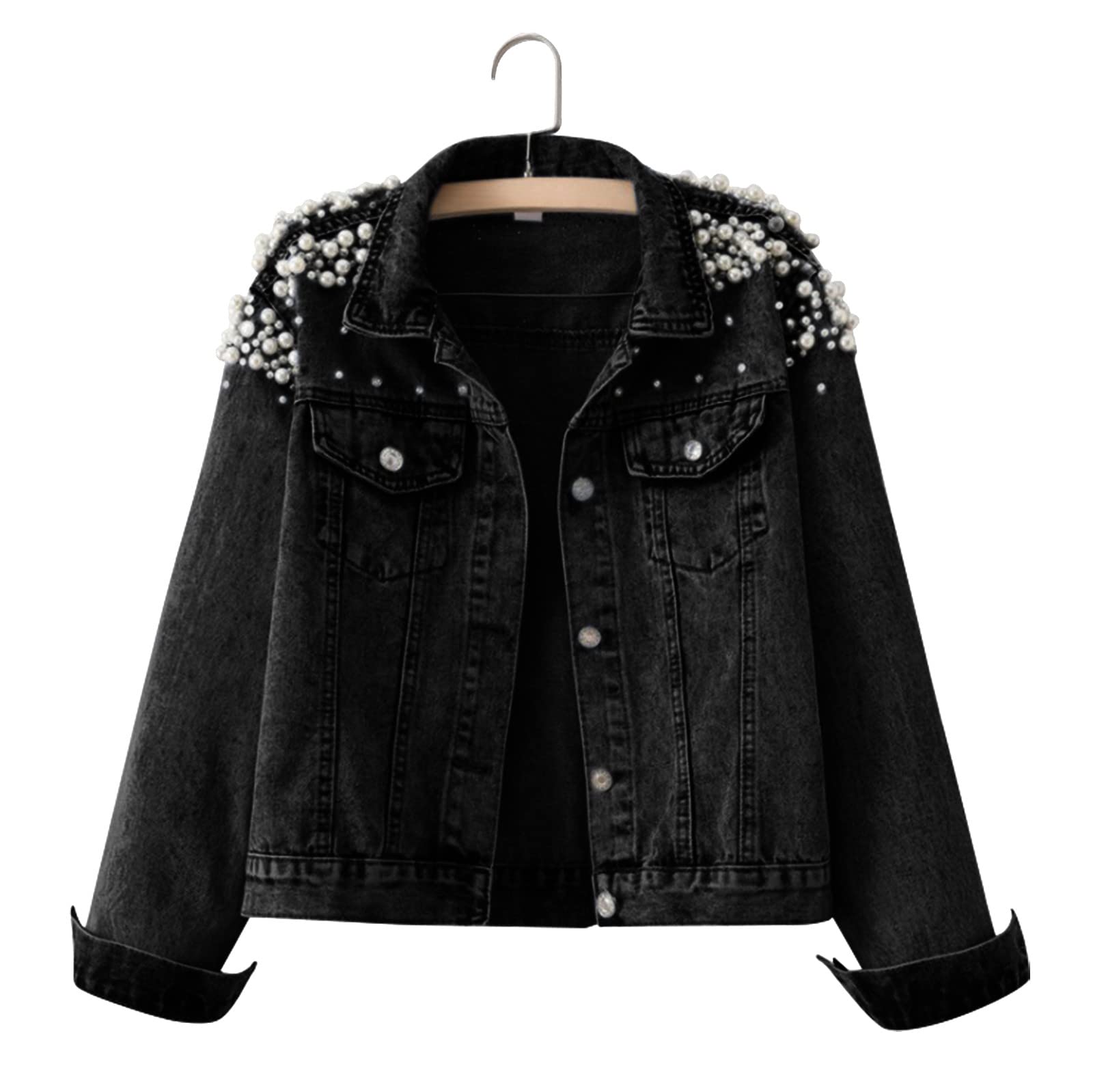 Chaqueta vaquera corta para mujer, chaqueta vaquera, chaqueta corta, chaqueta fina, chaqueta vaquera, chaqueta de verano, chaqueta de primavera, chaqueta de entretiempo, chaqueta corta informal, manga