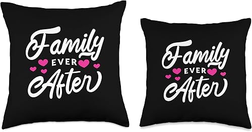 Miniatura 3 de Family Ever After - Proud Adoption Quote Adopted Saying Throw Pillow, 16x16, Multicolor