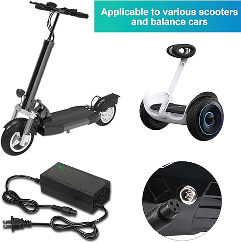 Miniatura 4 de venshun Adaptador de corriente de 42v 2a, conector de 3 pines, cargador universal de batería de litio 24v Cargador de batería de scooter eléctrico