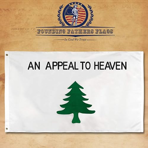 Miniatura 6 de Founding Fathers Flags An Appeal to Heaven – Bandera bordada del árbol de la libertad, edición de Sons of Liberty, bandera de 3 x 5 ft (0.91 x 1.53
