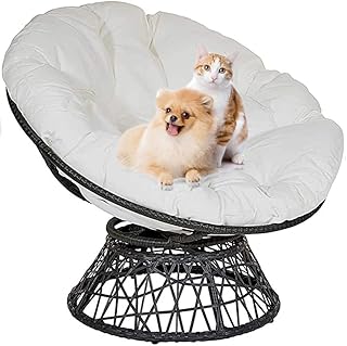 Cojines Redondos para Silla de Papasan, CojíN Impermeable para Silla de Columpio al Aire Libre, Se Hunde en Nuestro CóModo Papasan, Grueso y de Gran TamañO