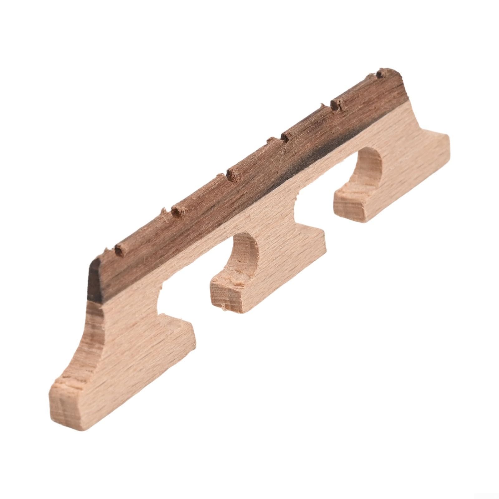 Chevalet de banjo en bois pour banjo à 4, 5, 6 cordes, fabriqué en érable et ébène, selle prédécoupée pour une transmission claire et une performance stable (6 cordes)