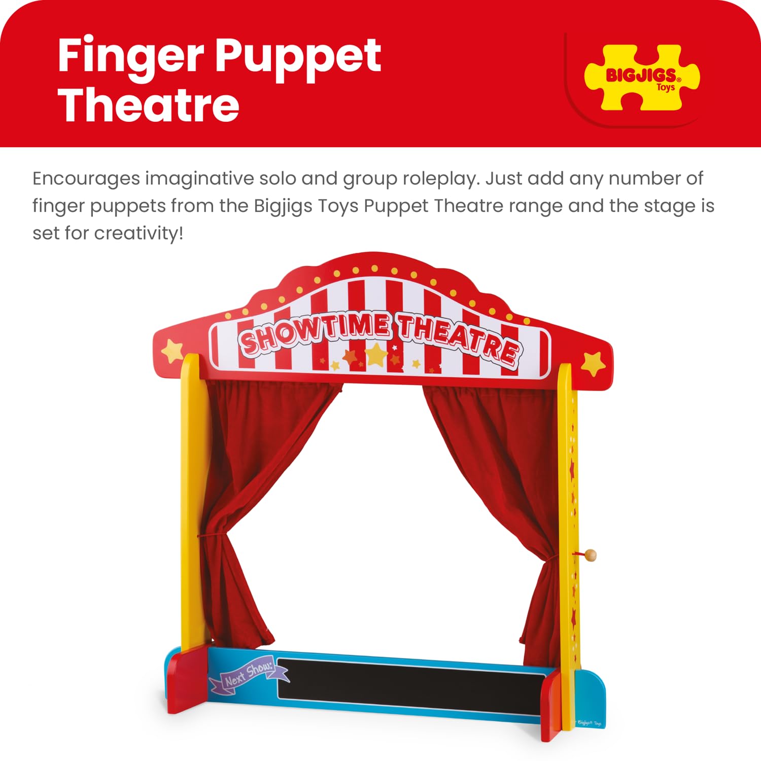 Bigjigs Toys Castelet de théâtre