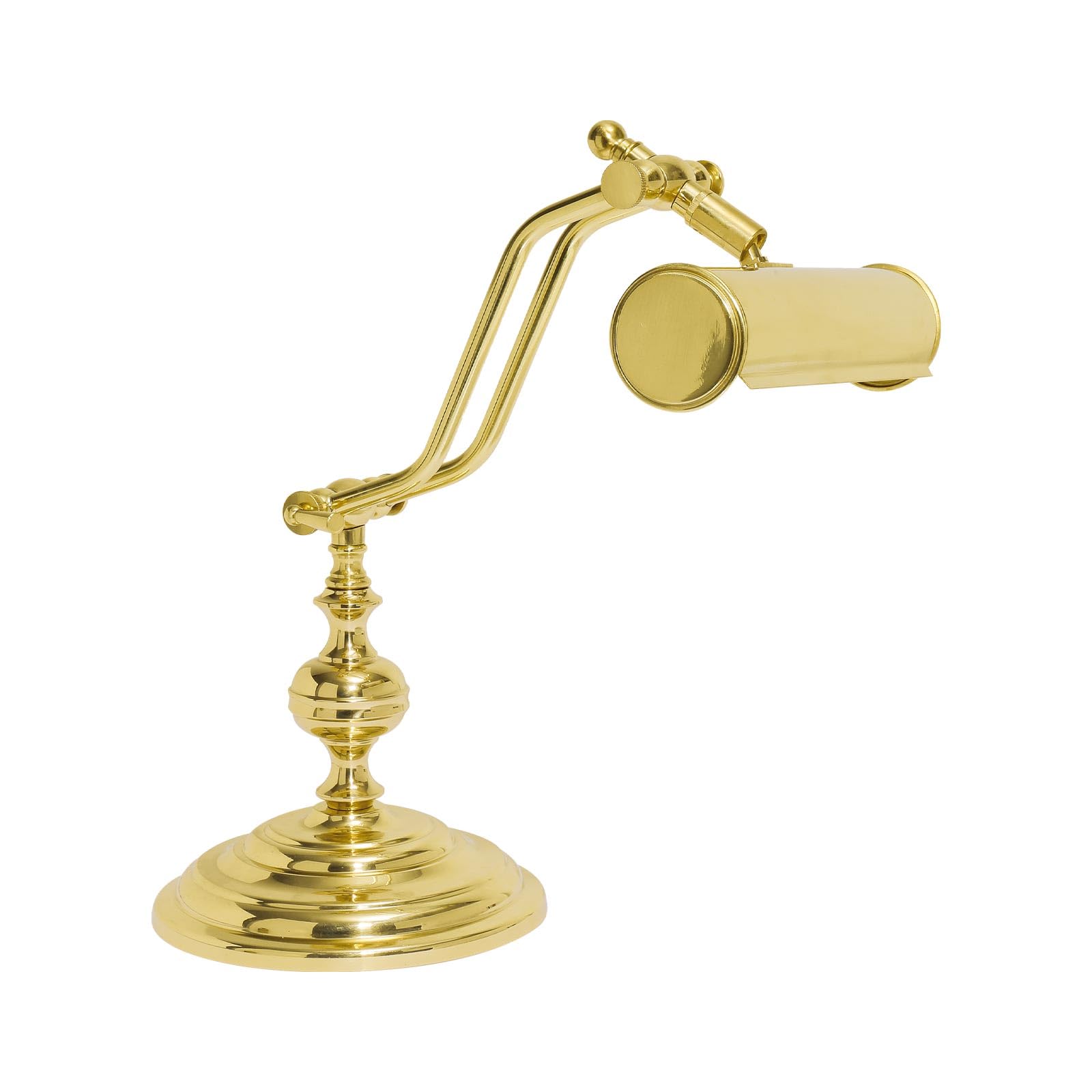 Lampada Banker in ottone massiccio H: 38 cm L: 20 cm regolabile E14 Lampada da scrivania Art Nouveau Lampada da pianoforte ufficio studio