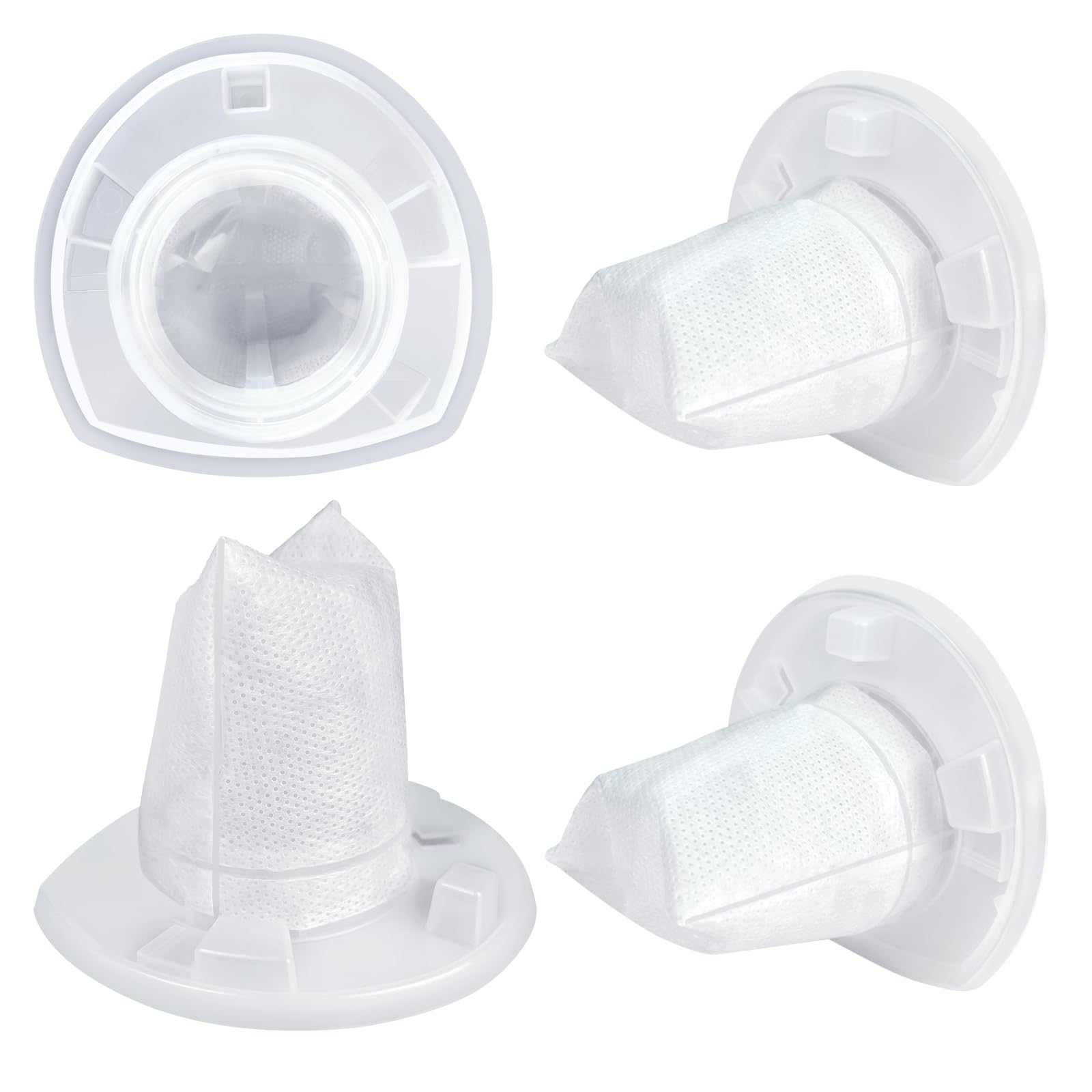 4 Pack Replacement Filter for Black and Decker Power Tools VF110, Handheld Vacuum Filters Compatible CHV1410L, CHV1410, CHV9610, CHV1210, CHV1410B, CHV1510, Part 90558113-01