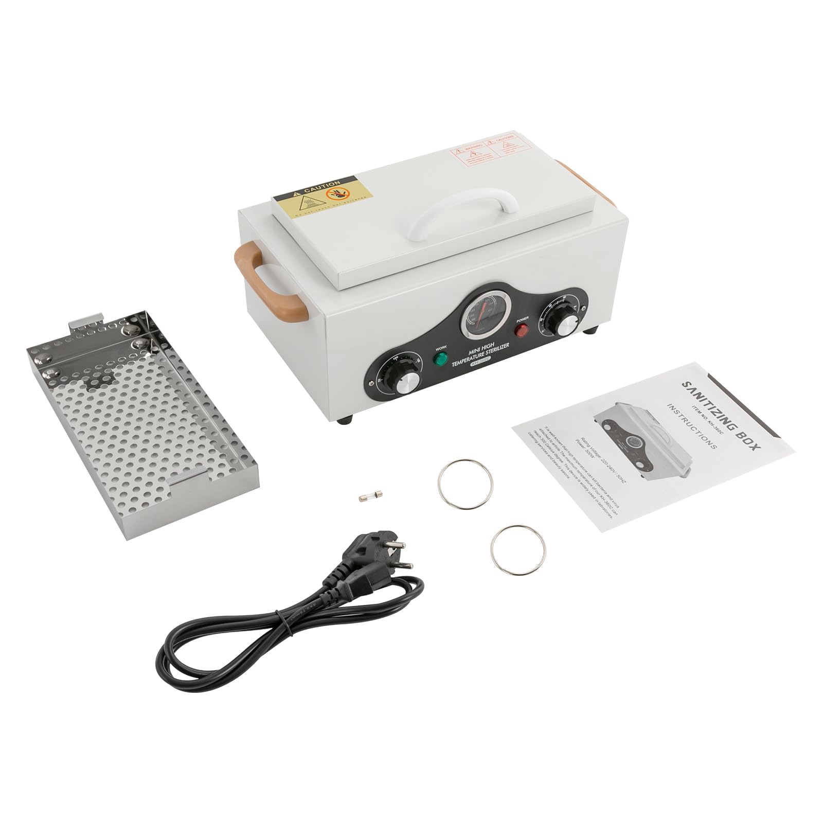 Sterylizator antywirusowy 300 W, wysoka temperatura, 2,5 l, sterylizator gorącego powietrza, szafka do dezynfekcji 60-220℃, z timerem, autoklaw, szafka na instrumenty, kosmetyki