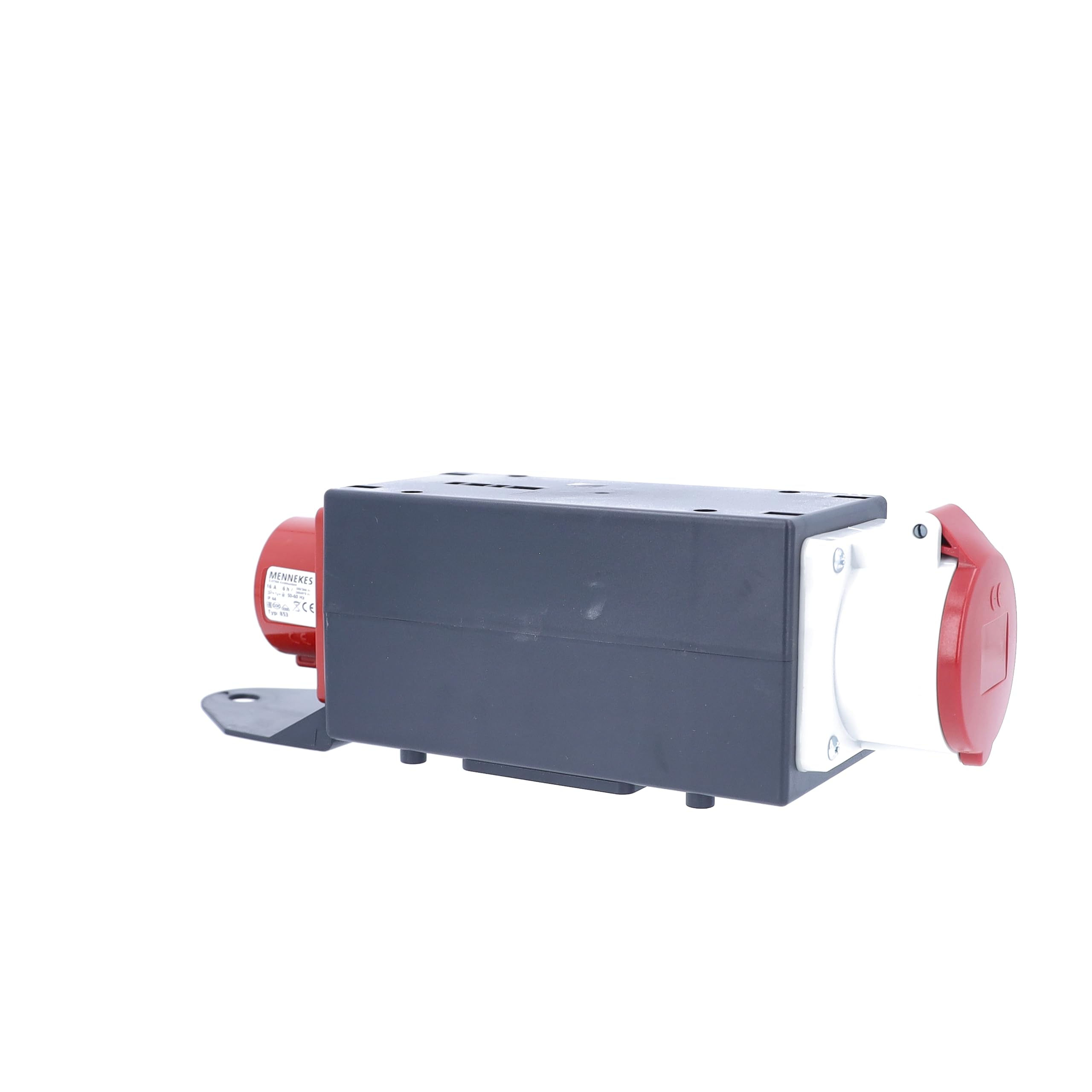 as - Schwabe MIXO 61708 - Distribuidor de Corriente (Enchufe CEE de 400 V/16 A/5 Pines, Aprox. 11 kW, Adaptador de Corriente FI, 1 Enchufe CEE de 400 V, 16 A, 5 Pines, estación de alimentación,